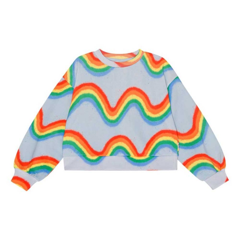 Molo Miki Sweatshirts Cardigans Mädchen Rainbow Waves | CH0000476