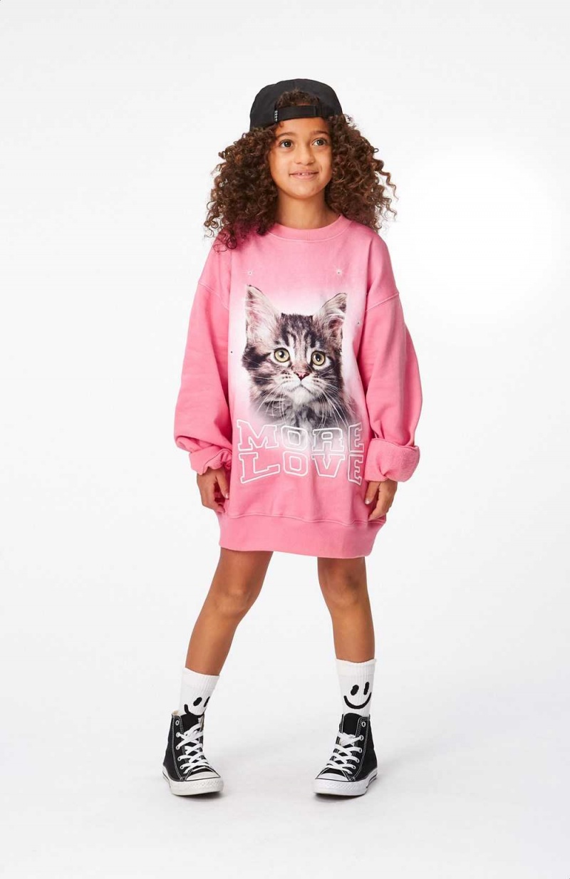 Molo Monti Sweatshirts Cardigans Mädchen More Love Cat | CH0000479