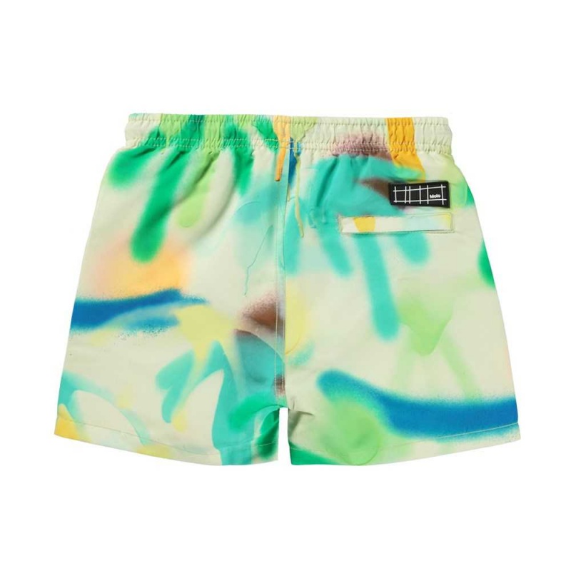 Molo Niko Badeshorts Palmtree Spray | CH0001110