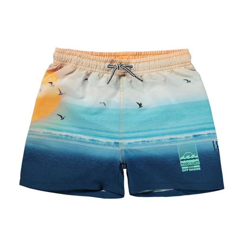 Molo Niko Badeshorts Sunset Beach | CH0001145