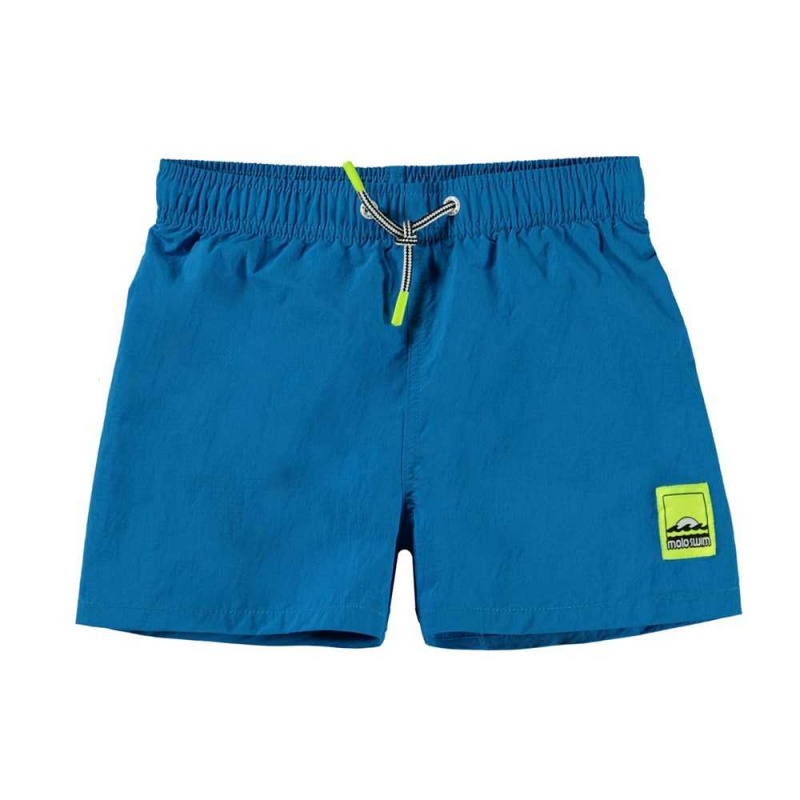 Molo Niko Solid Badeshorts Retro Blue | CH0001141