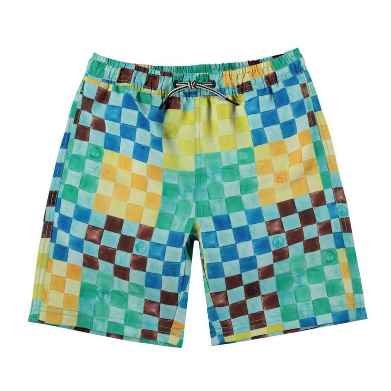 Molo Nilson Badeshorts Big Check | CH0001107