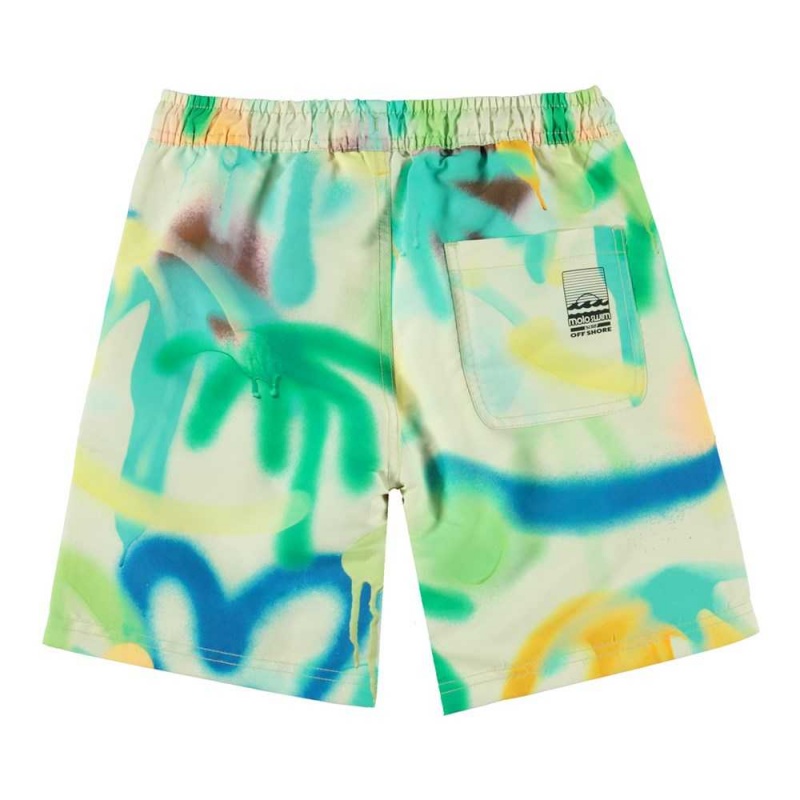 Molo Nilson Badeshorts Palmtree Spray | CH0001106