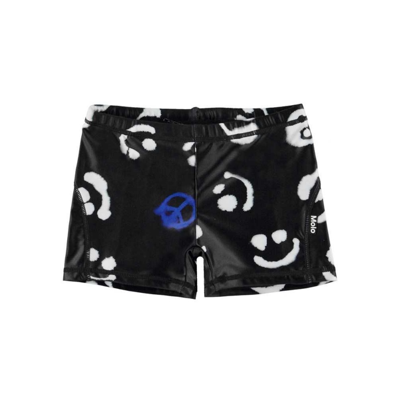 Molo Norton Badeshorts Blue Signs | CH0001150