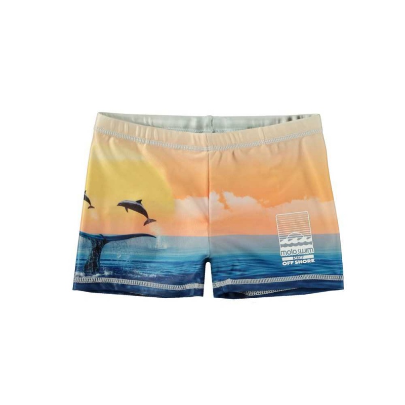 Molo Norton Placed Badeshorts Ocean Smile | CH0001144