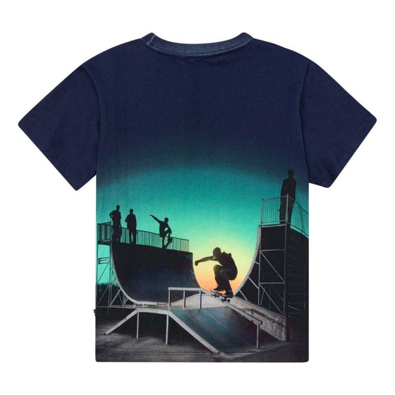 Molo Rame T Shirts Tops Jungen Halfpipe Universe | CH0000821