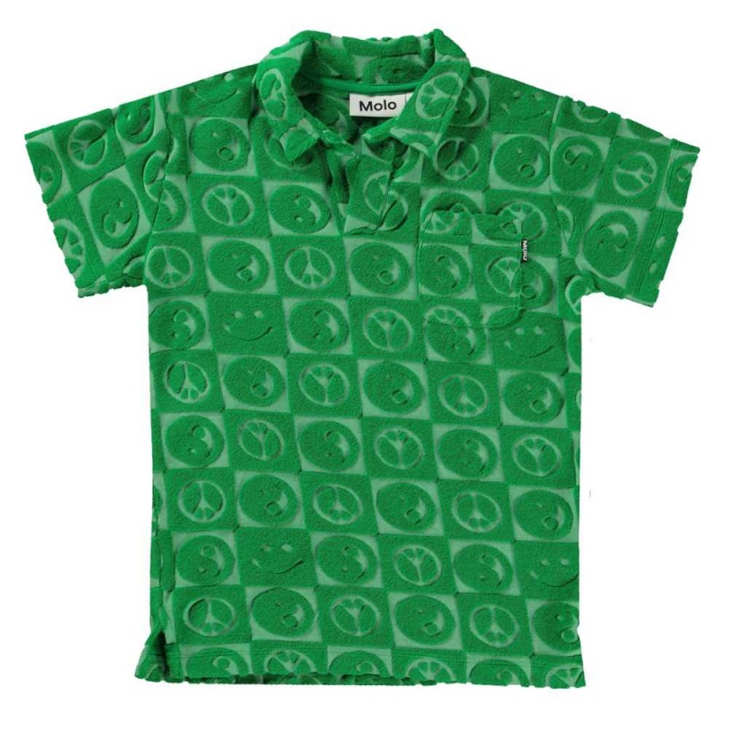 Molo Randel T Shirts Tops Jungen Bright Green | CH0000635