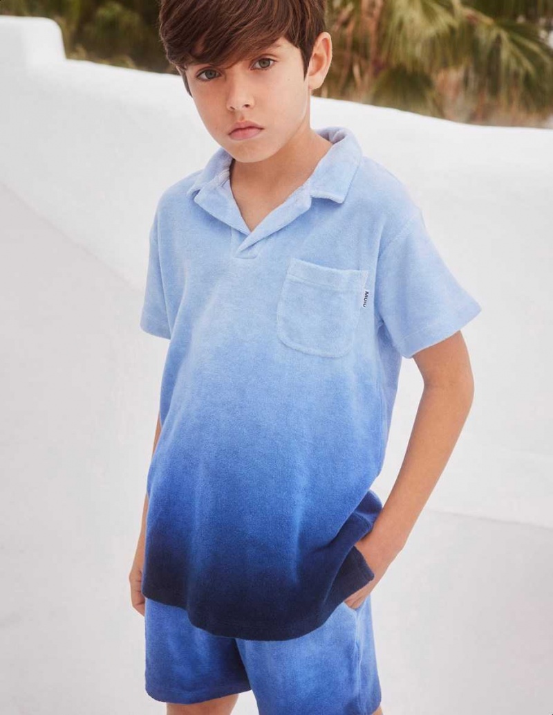 Molo Randel T Shirts Tops Jungen Reef Blue | CH0000637