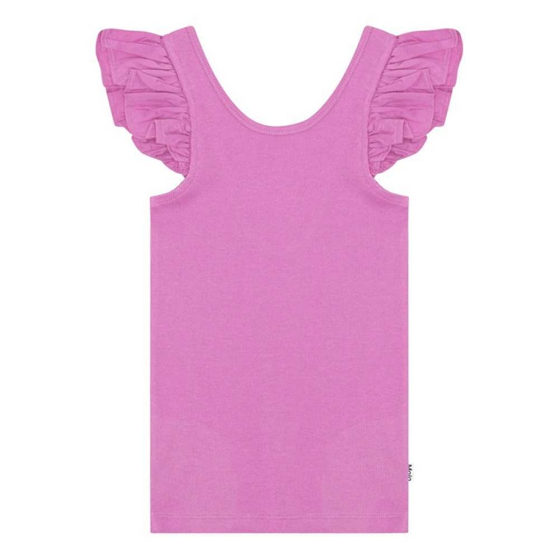 Molo Ranja T Shirts Tops Mädchen Purple Pink | CH0000535