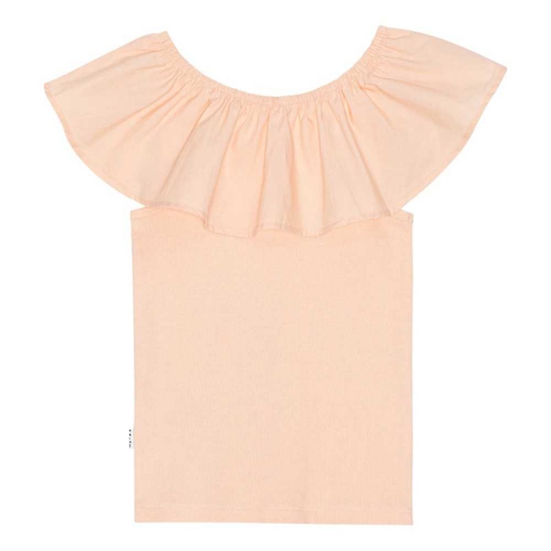 Molo Reca T Shirts Tops Mädchen Fluffy Rose | CH0000572