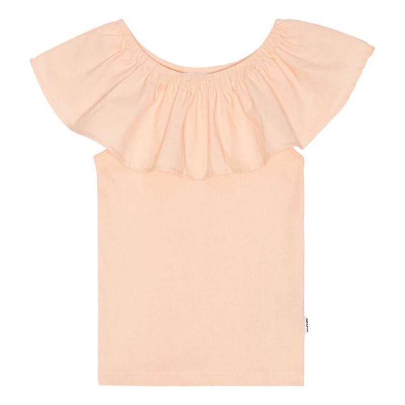 Molo Reca T Shirts Tops Mädchen Fluffy Rose | CH0000572