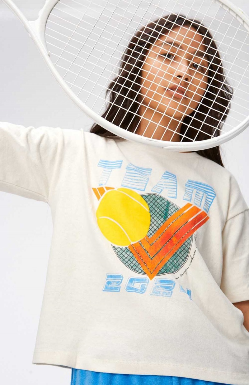 Molo Reinette T Shirts Tops Mädchen Vintage Tennis | CH0000500