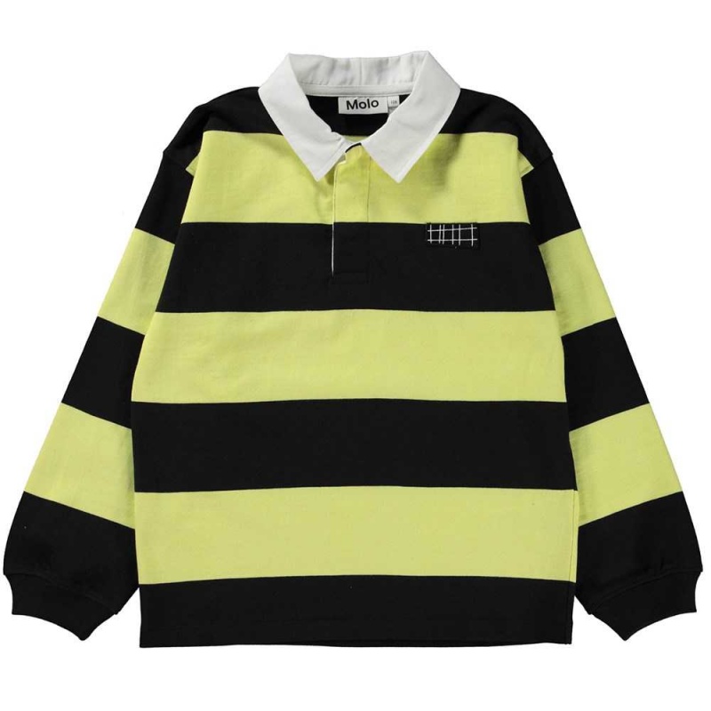 Molo Relz T Shirts Tops Jungen Black Lemon | CH0000824