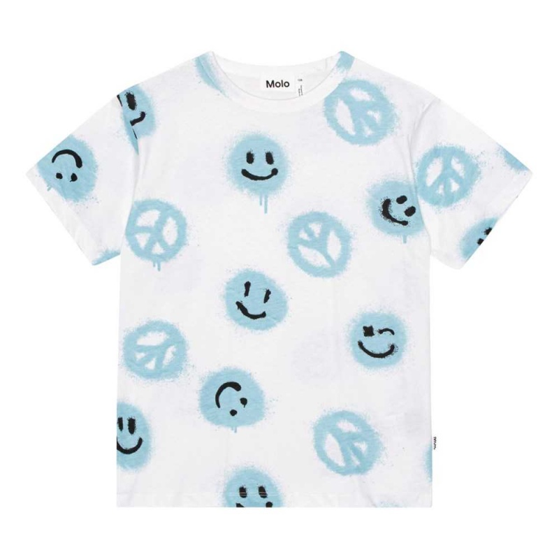 Molo Riley T Shirts Tops Jungen Easy Peacy Pool | CH0000788