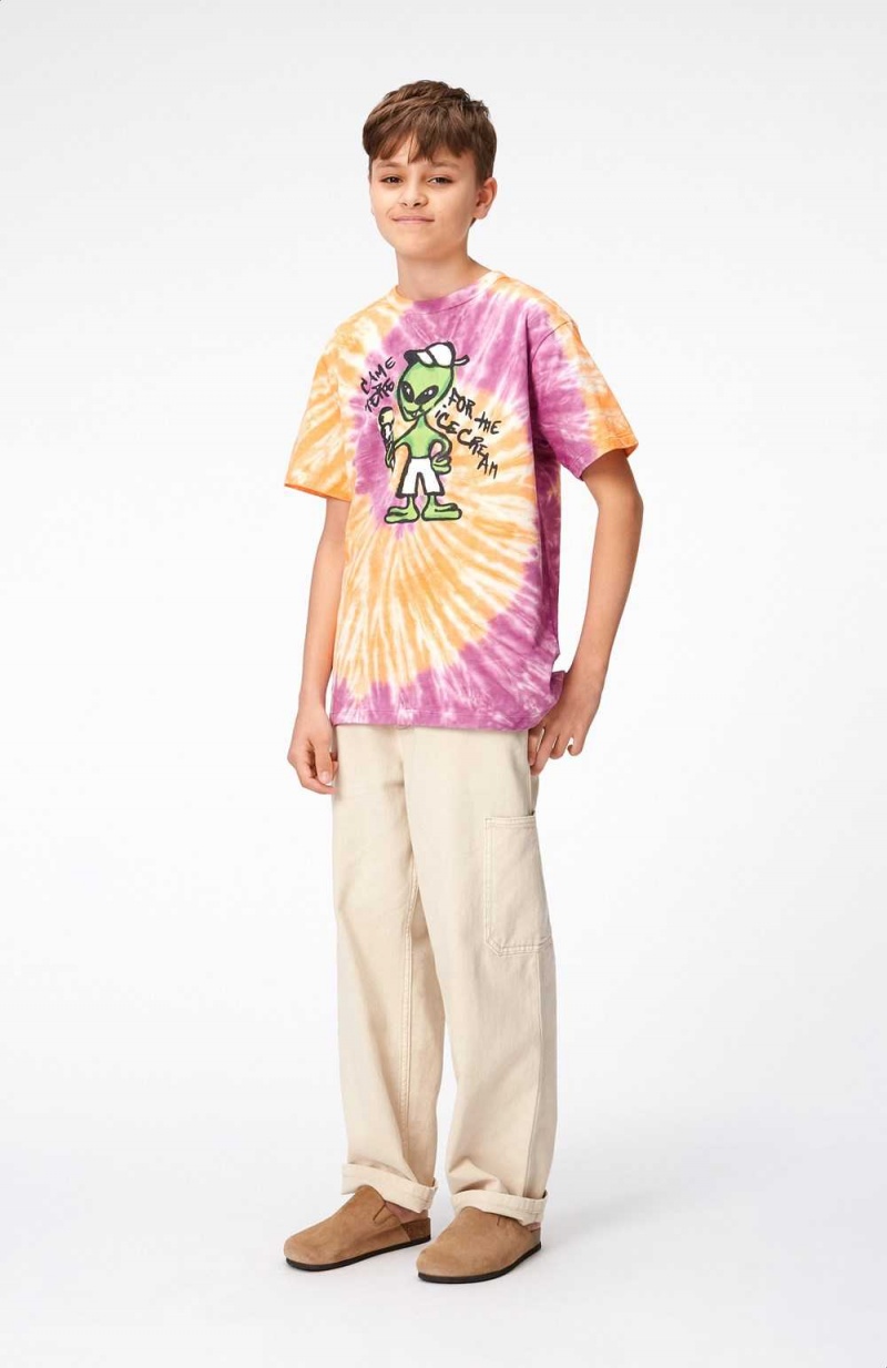 Molo Riley T Shirts Tops Jungen Ember Purple Dye | CH0000783