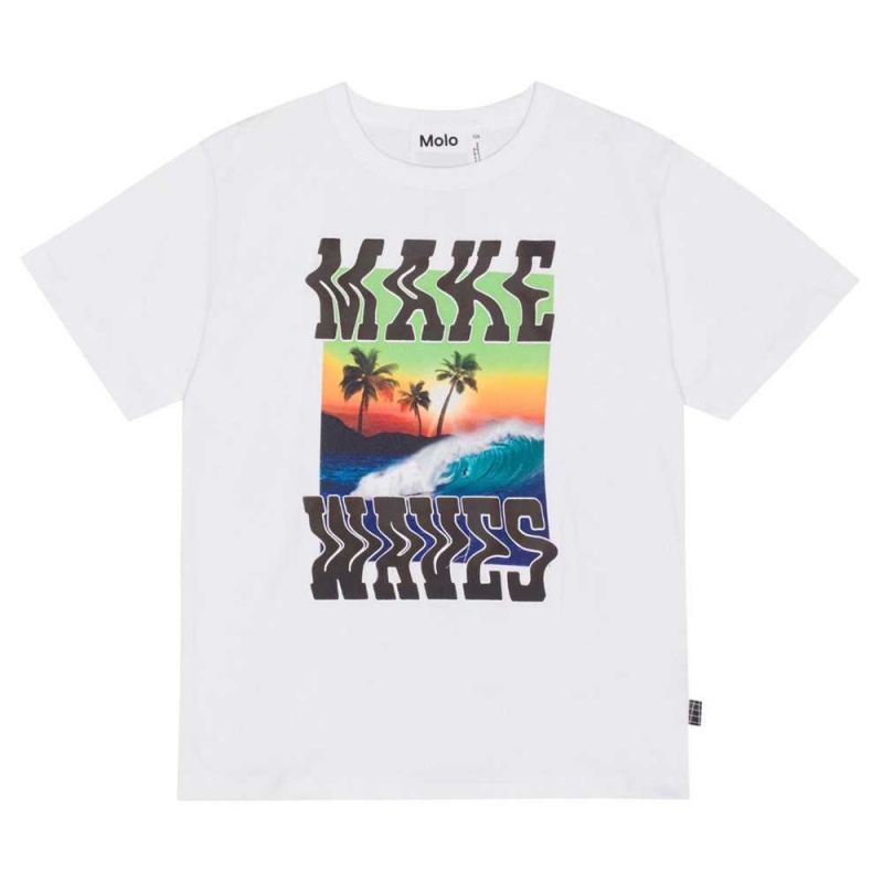 Molo Riley T Shirts Tops Jungen Make Waves | CH0000772