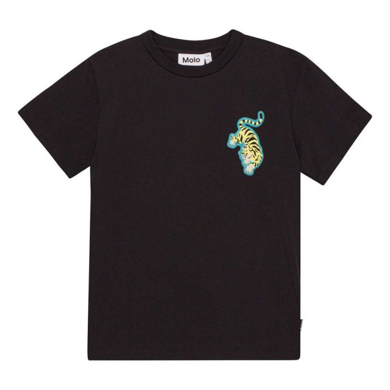 Molo Riley T Shirts Tops Jungen Pinball Dark | CH0000791