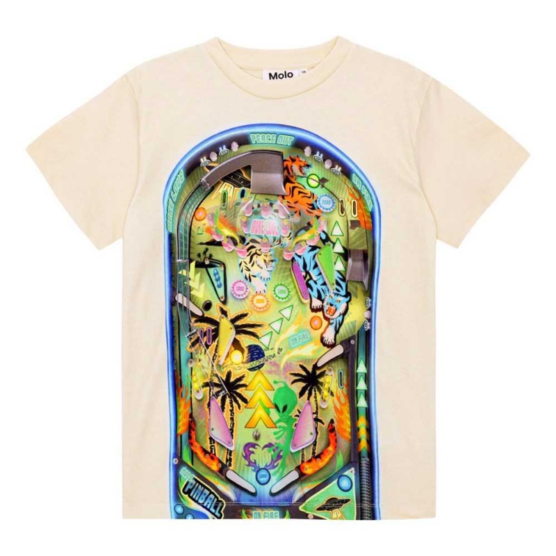 Molo Riley T Shirts Tops Jungen Pinball Light | CH0000793