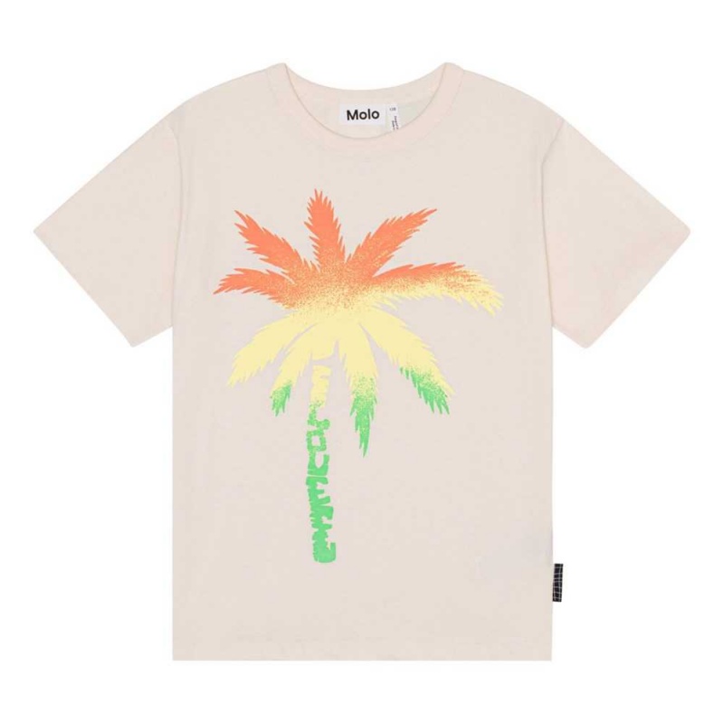 Molo Riley T Shirts Tops Jungen Spray Palm | CH0000769