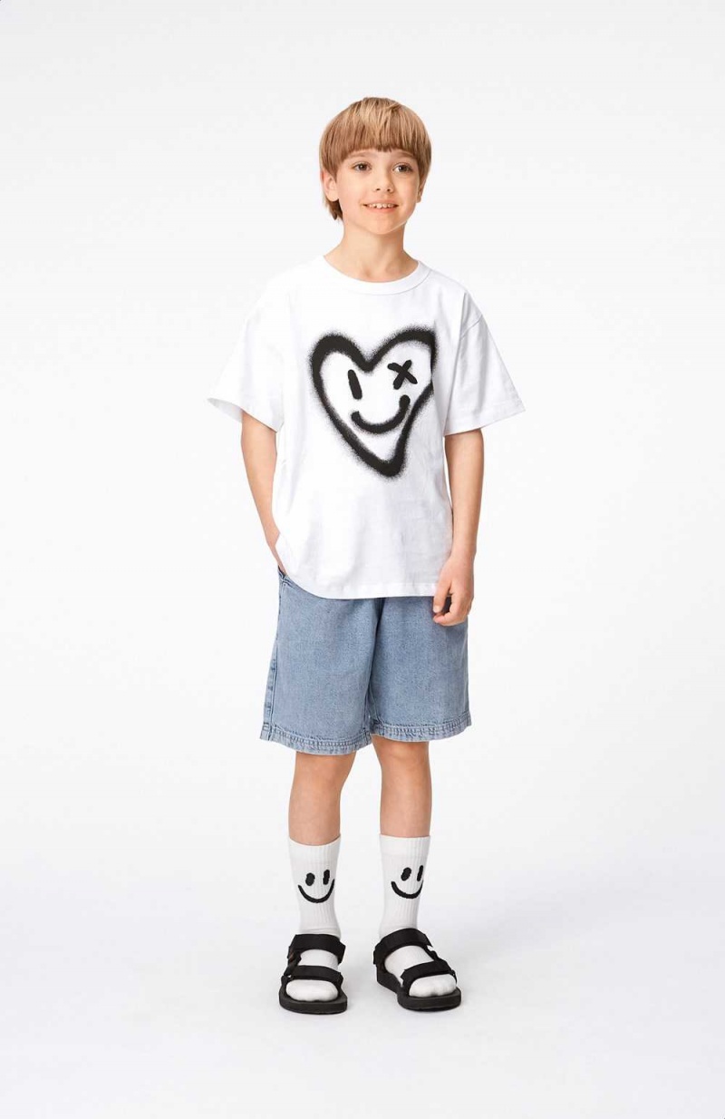 Molo Riley T Shirts Tops Jungen Sprayed Heart | CH0000801