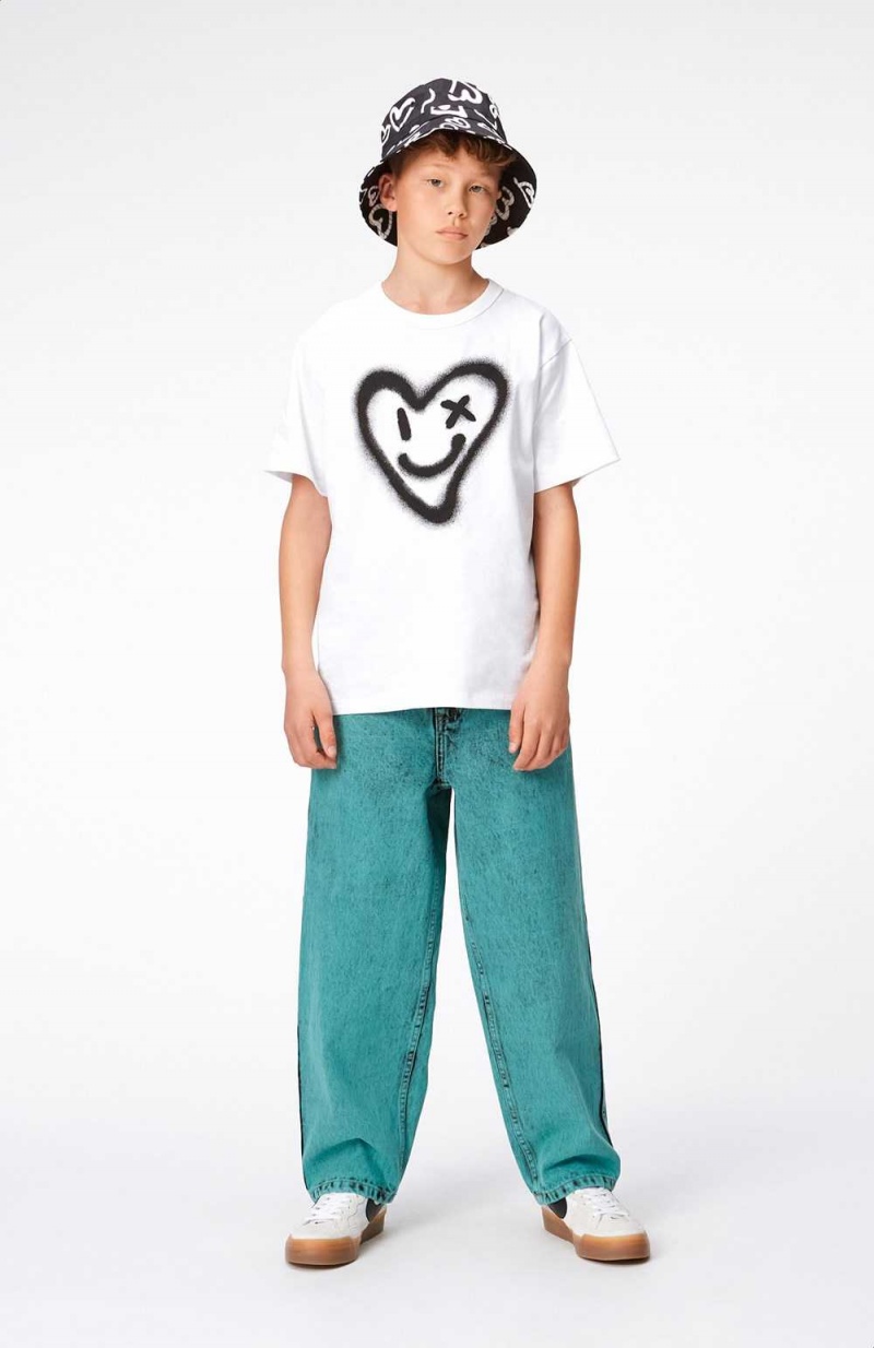 Molo Riley T Shirts Tops Jungen Sprayed Heart | CH0000801