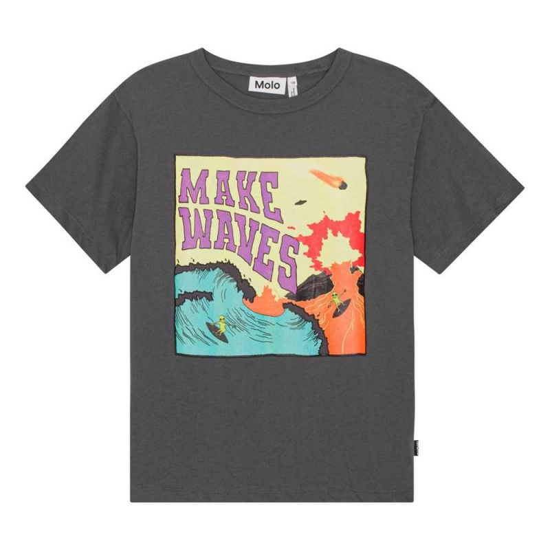 Molo Riley T Shirts Tops Jungen Surf On Fire | CH0000811