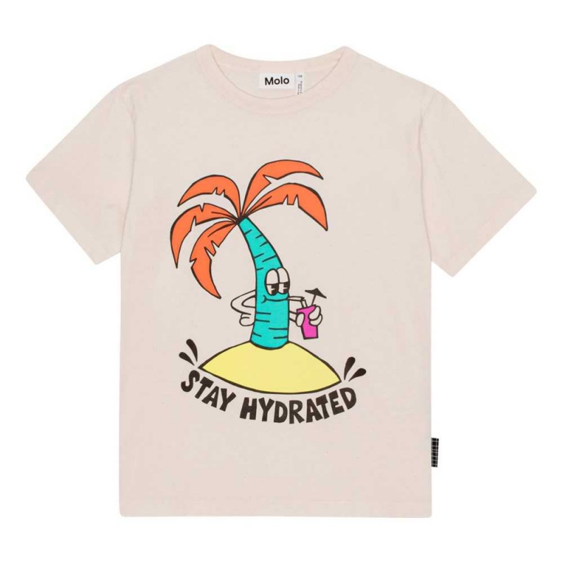 Molo Riley T Shirts Tops Jungen Thirsty Palmtree | CH0000775