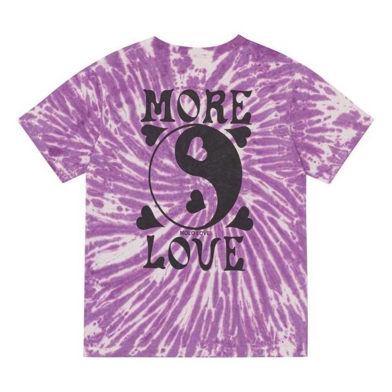 Molo Riley T Shirts Tops Mädchen Love Tie Dye | CH0000563