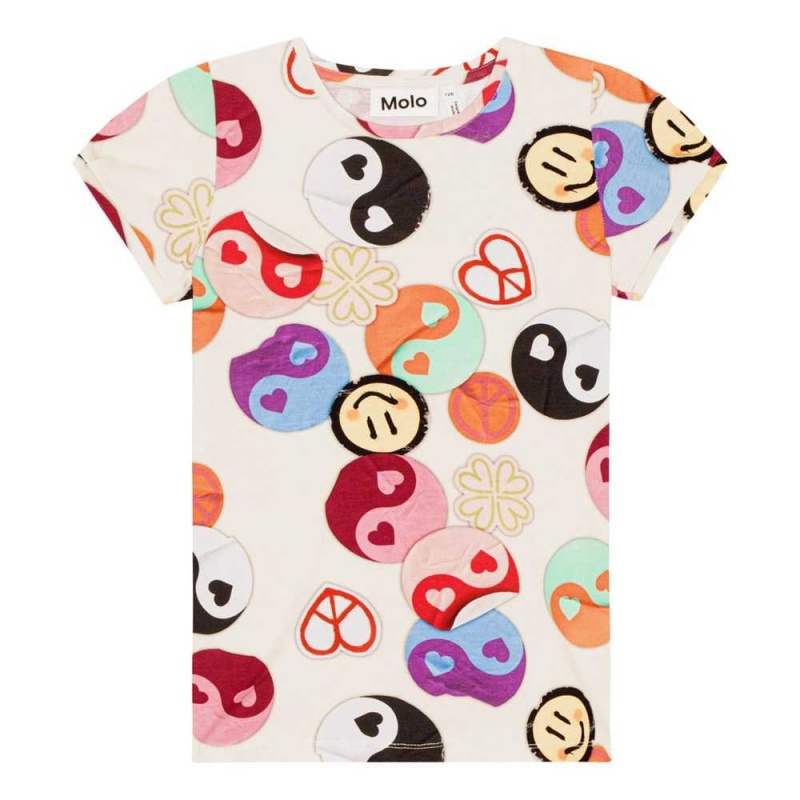 Molo Rimona T Shirts Tops Mädchen Yin Yang | CH0000560