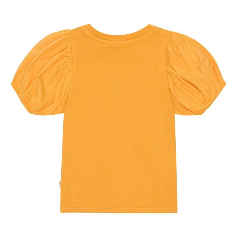 Molo Ritta T Shirts Tops Mädchen Honey Gold | CH0000512