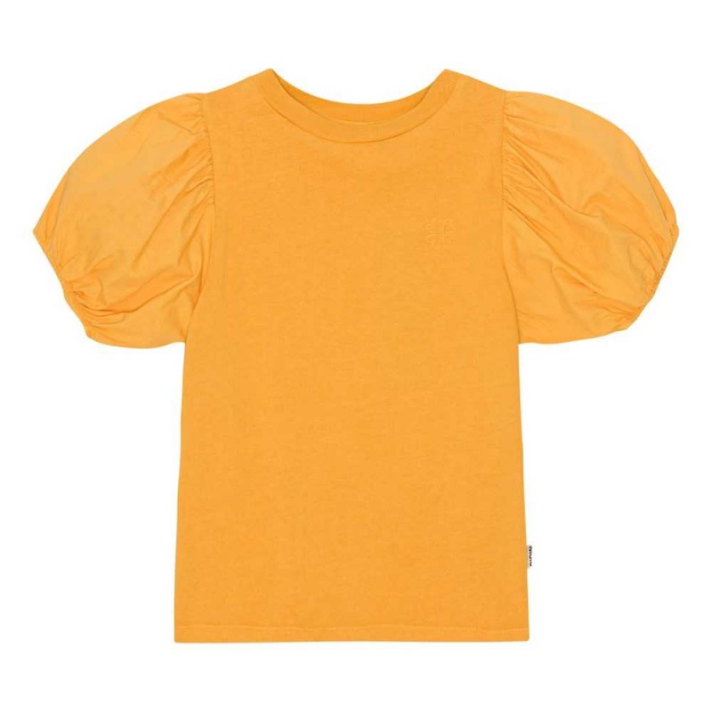 Molo Ritta T Shirts Tops Mädchen Honey Gold | CH0000512