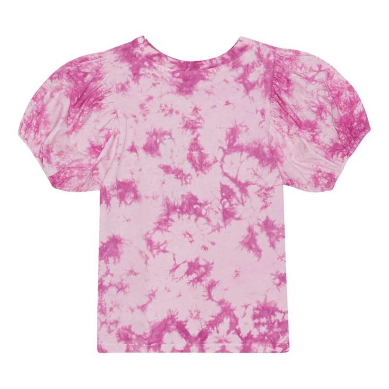 Molo Ritta T Shirts Tops Mädchen Purple Tie Dye | CH0000541