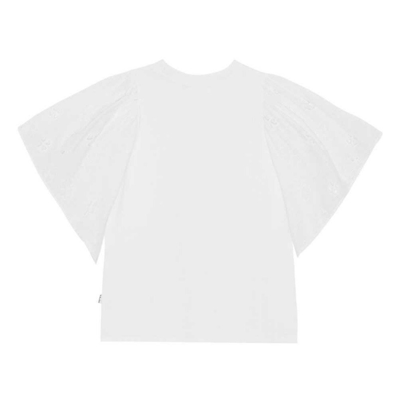 Molo Ritza T Shirts Tops Mädchen White | CH0000492