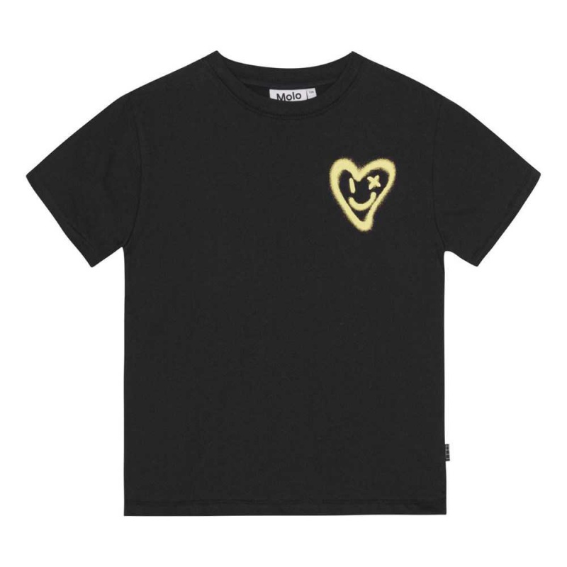 Molo Rodney T Shirts Tops Jungen Black | CH0000803