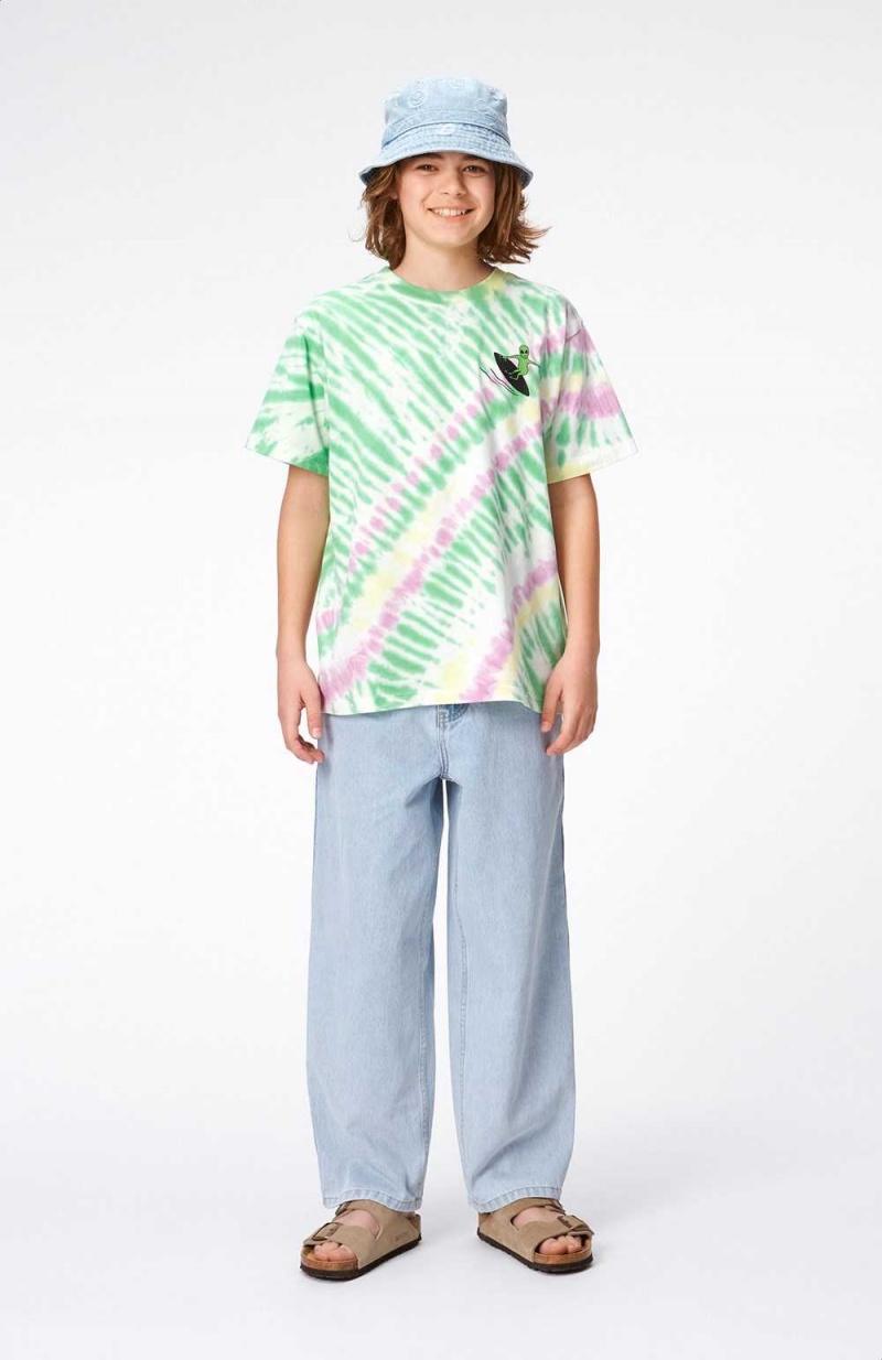 Molo Rodney T Shirts Tops Jungen Green Helio Dye | CH0000816