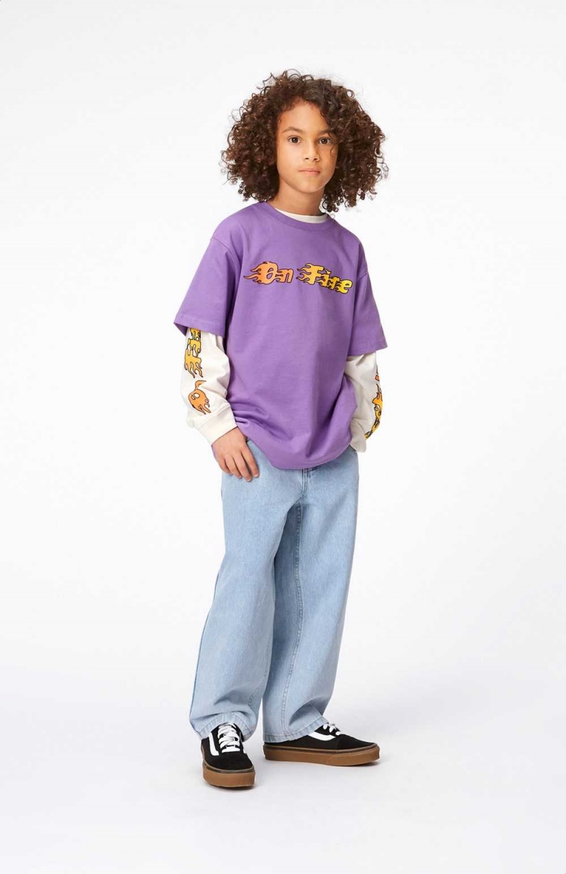 Molo Rodney T Shirts Tops Jungen Purple Sky | CH0000852