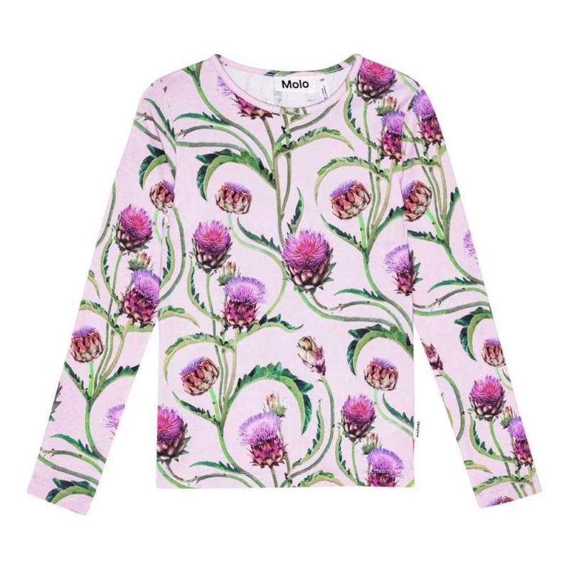 Molo Rose T Shirts Tops Mädchen Artichoke Glow | CH0000540