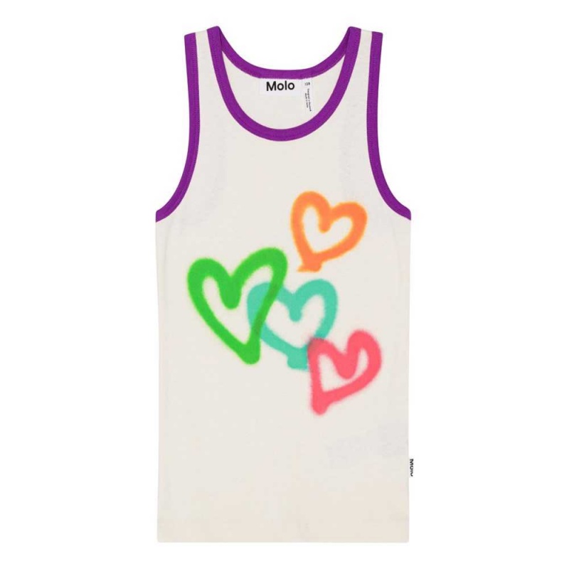 Molo Rosie T Shirts Tops Mädchen Four Hearts | CH0000513