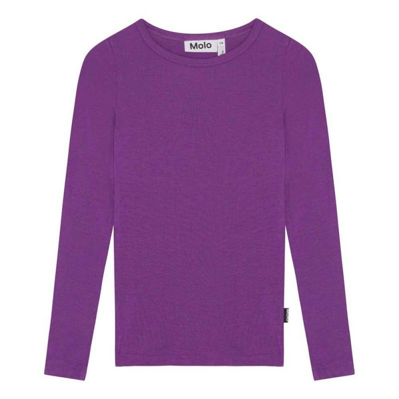 Molo Ruana T Shirts Tops Mädchen Purple Dusk | CH0000589