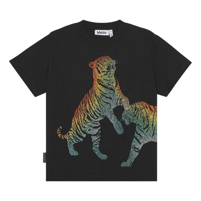 Molo Rubin T Shirts Tops Jungen Black | CH0000794